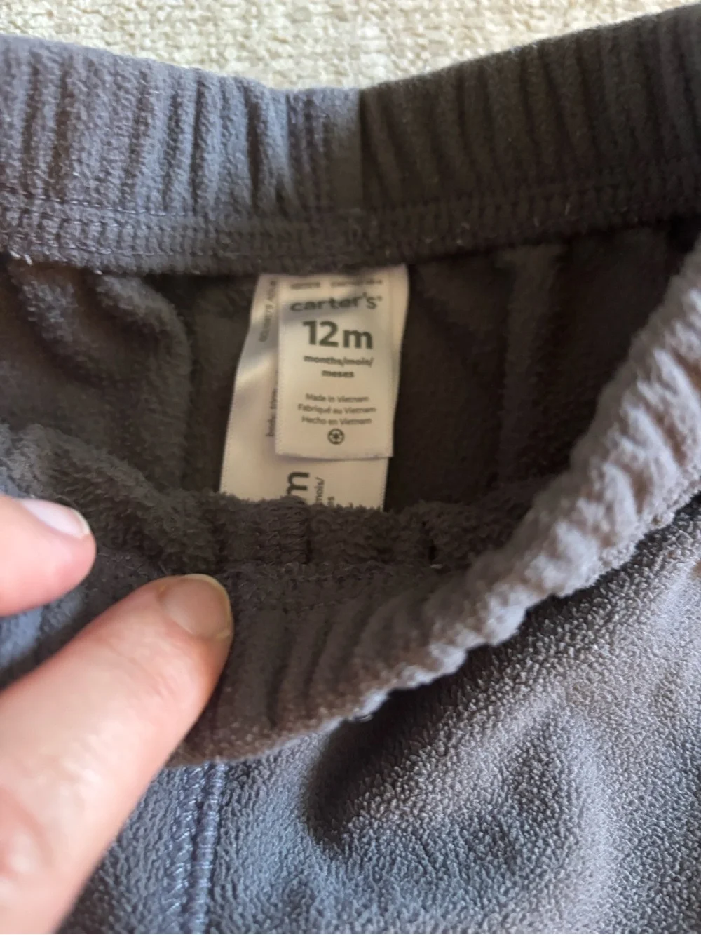 Carter's Gray Fleece Jogger Pants